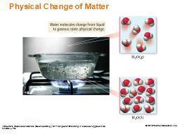 Physical Change of Matter