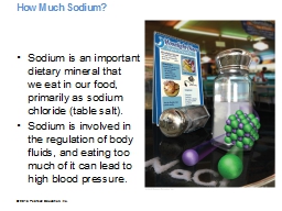 How Much Sodium? 