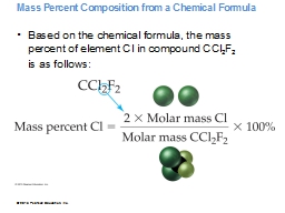 Mass Percent Composition from a Chemical Formula