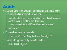 Acids
